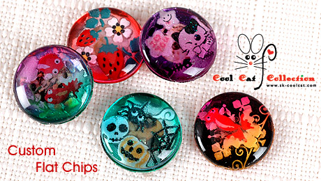 cc079おもちゃアイ用カラーアイフラットBI １ペア